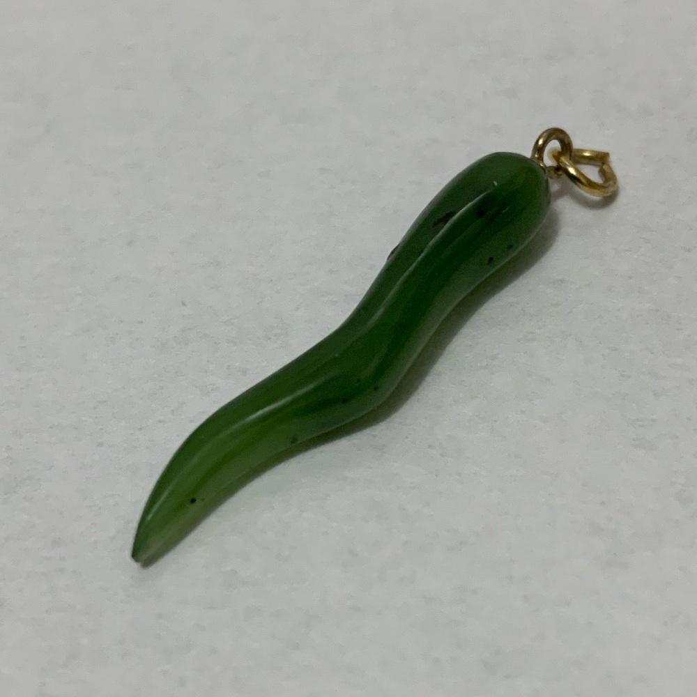 NWOT tusk Genuine B.C. Jade pendant charm